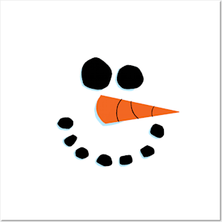 Smiling Snowman Posters and Art